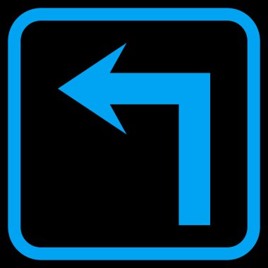 Sol vektör simge bir çerçevede açmak