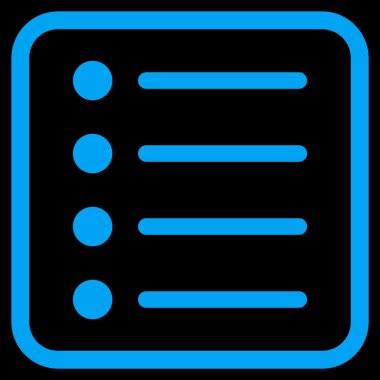 Öğeleri vektör simgesi bir çerçeve içinde