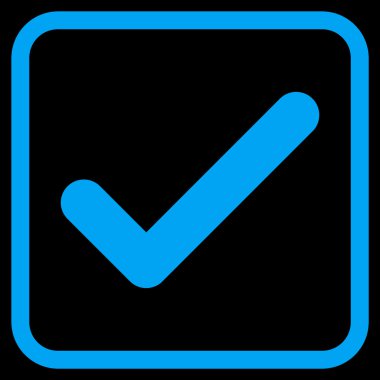 Tamam vektör simgesi bir çerçeve içinde