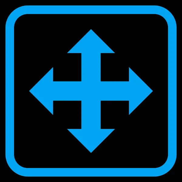 Expand Vector Icon In a Frame — Stock Vector