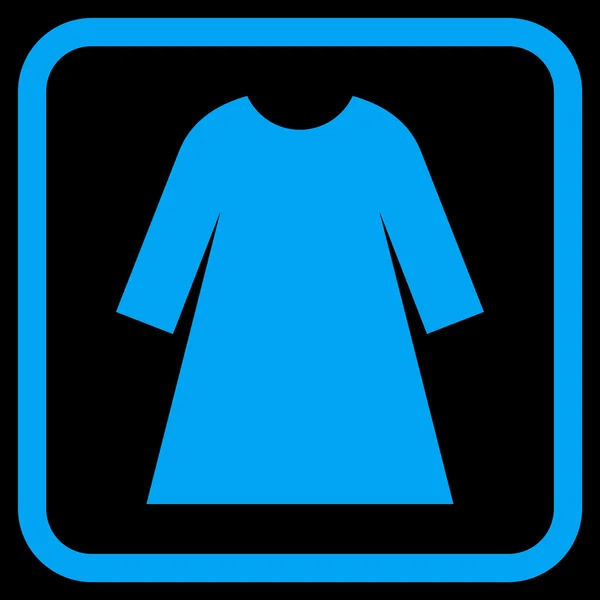 Woman Dress Vector Icon In a Frame — Stock Vector