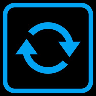 Vektör simgesi bir çerçeve içinde yenileme