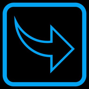 Vektör simgesi bir çerçeve içinde Yinele