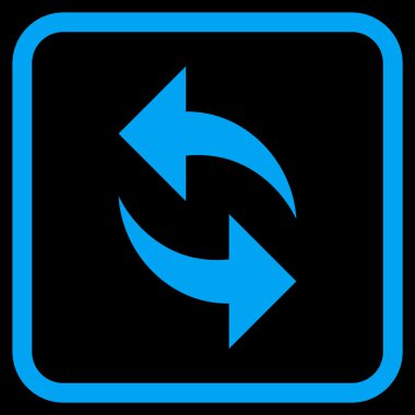 Vektör simgesi bir çerçeve içinde yenileme