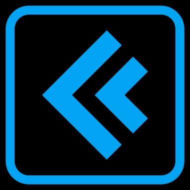 Shift Sol vektör simgesi bir çerçeve içinde