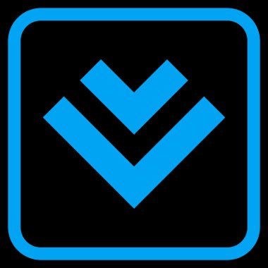 Vektör simgesi bir çerçeve içinde aşağı kaydır