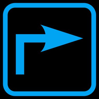 Doğru vektör simge bir çerçevede açmak