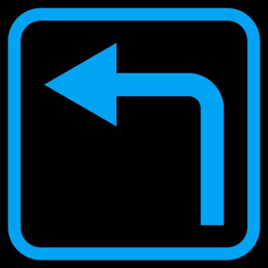 Sol vektör simge bir çerçevede açmak