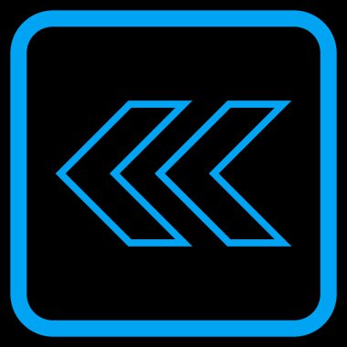 Shift Sol vektör simgesi bir çerçeve içinde