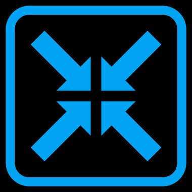 Basınç oklar bir çerçeve içinde simge vektör