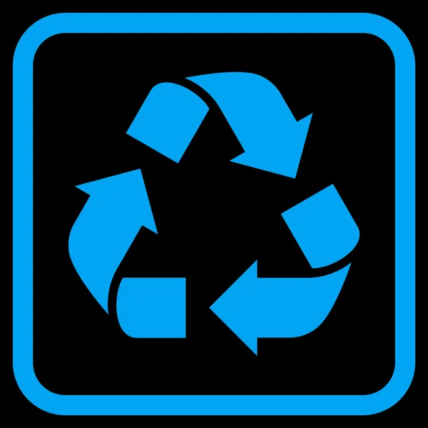 Vektor-Symbol in einem Rahmen recyceln — Stockvektor