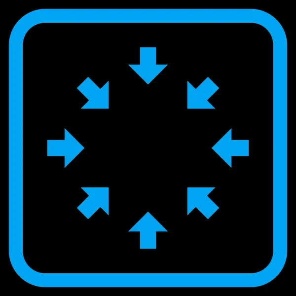 Flechas compactas Vector icono en un marco — Vector de stock
