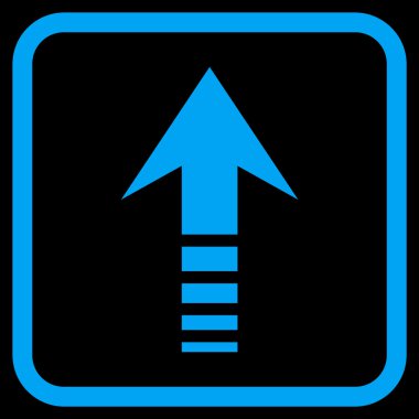 Vektör simgesi bir çerçeve içinde gönder