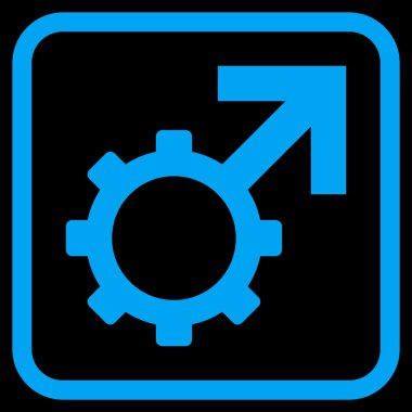 Teknolojik Potence vektör simgesi bir çerçeve içinde