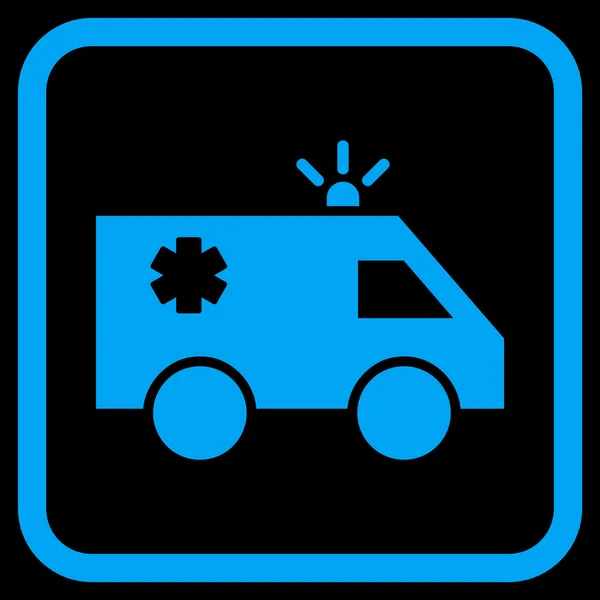 Sürgősségi autó vektor ikonjára a keretben — Stock Vector