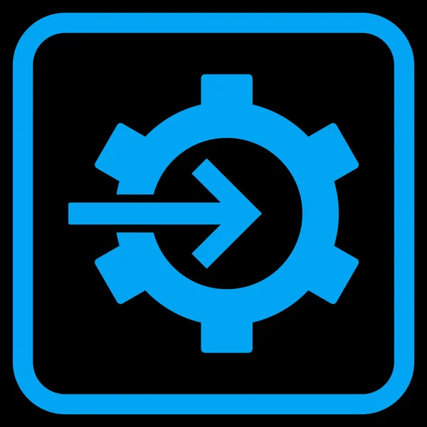 COG Integration vektor ikonen i en ram — Stock vektor