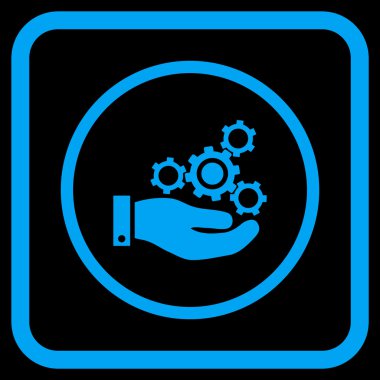 Mekanik Servisi vektör simgesi bir çerçeve içinde