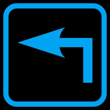 Sol vektör simge bir çerçevede açmak