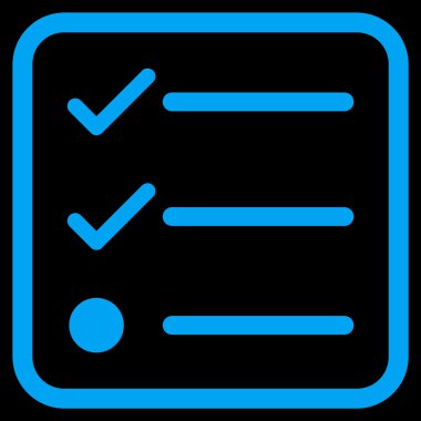 Denetim listesi vektör simgesi bir çerçeve içinde