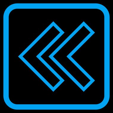 Shift Sol vektör simgesi bir çerçeve içinde