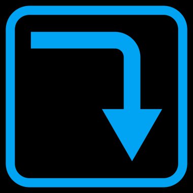 Vektör simgesi bir çerçeve içinde geri çevirmek