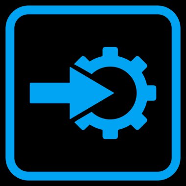 COG Tümleştirme vektör simgesi bir çerçeve içinde