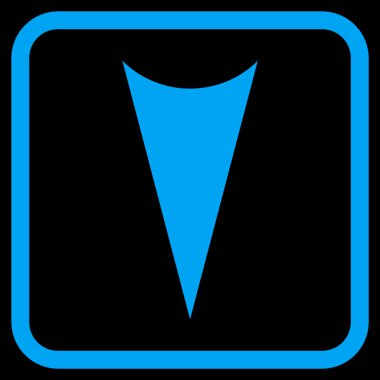 Vektör simgesi bir çerçeve içinde aşağı ok ucu