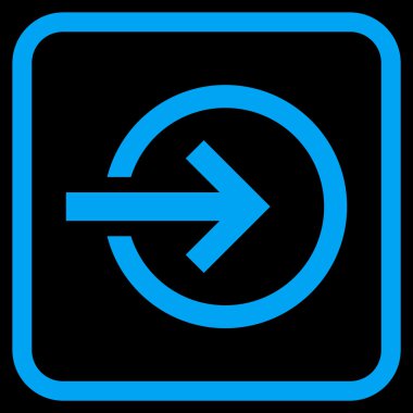 Alma vektör simgesi bir çerçeve içinde