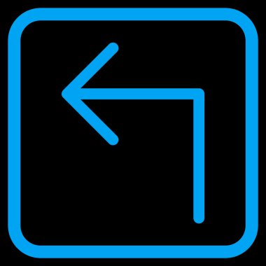 Sol vektör simge bir çerçevede açmak