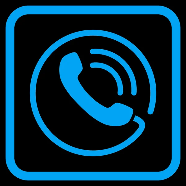 Phone Call Vector Icon In a Frame — Stock Vector