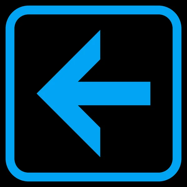 Šipka vlevo vektorové ikony v rámečku — Stockový vektor