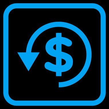 Ters ibraz vektör simgesi bir çerçeve içinde