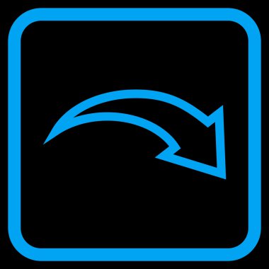 Vektör simgesi bir çerçeve içinde Yinele