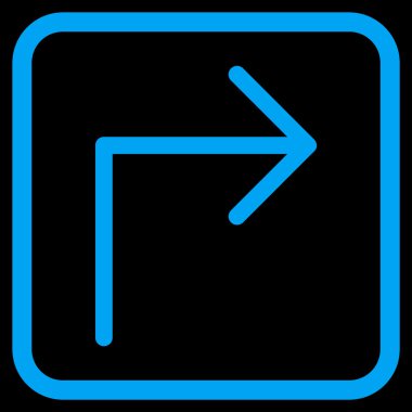 Doğru vektör simge bir çerçevede açmak