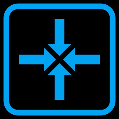 Oklar vektör simgesi bir çerçeve içinde sıkıştırmak