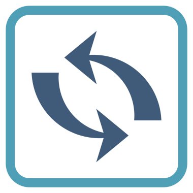 Vektör simgesi bir çerçeve içinde yenileme