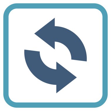 Vektör simgesi bir çerçeve içinde yenileme