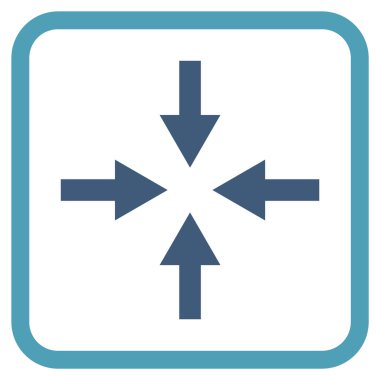 Oklar vektör simgesi bir çerçeve içinde sıkıştırmak