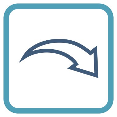 Vektör simgesi bir çerçeve içinde Yinele