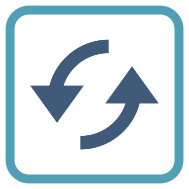 Vektör simgesi bir çerçeve içinde yenileme