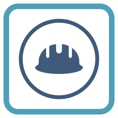 Oluşturucu işçisi vektör simgesi bir çerçeve içinde