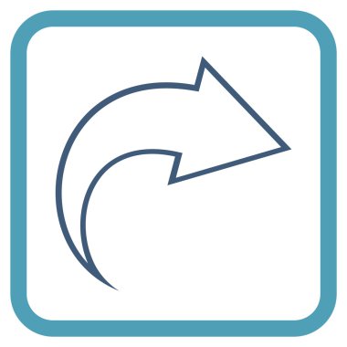 Vektör simgesi bir çerçeve içinde Yinele