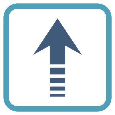 Vektör simgesi bir çerçeve içinde gönder