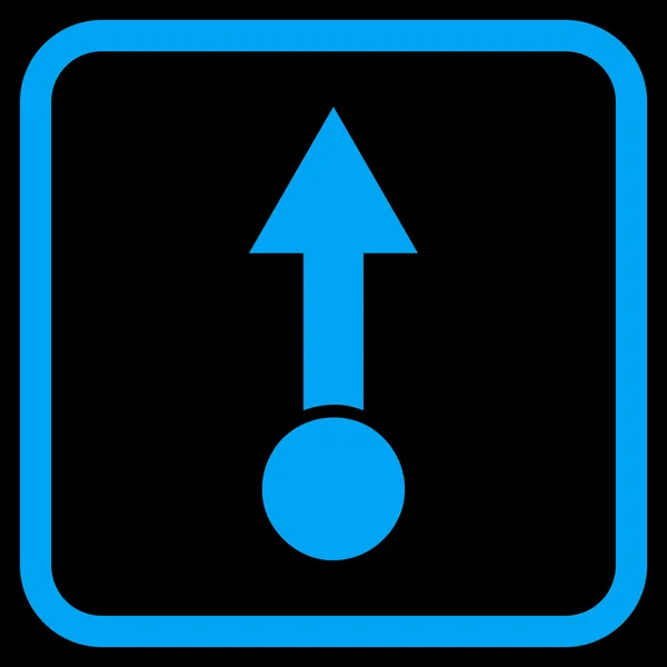 Puxe o ícone do vetor em uma moldura — Vetor de Stock