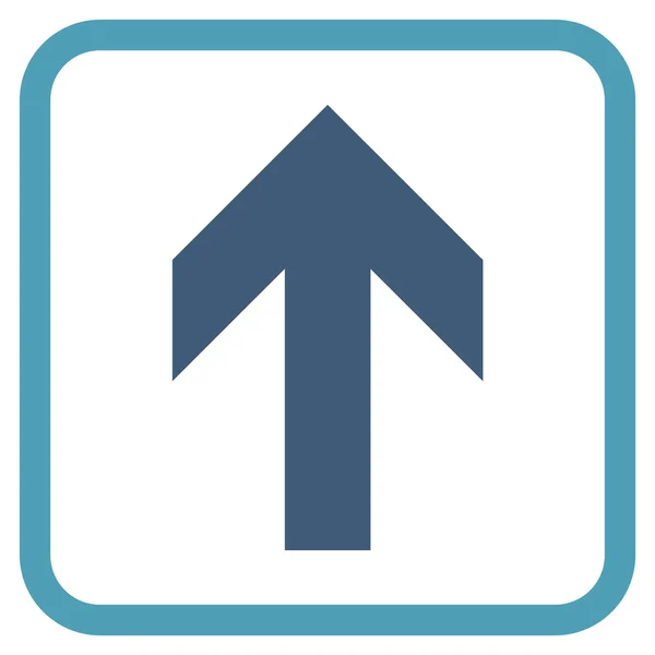 Arrow Up Vector Icon In a Frame — Stock Vector