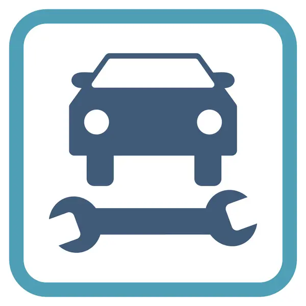 Auto reparatie Vector Icon In een Frame — Stockvector