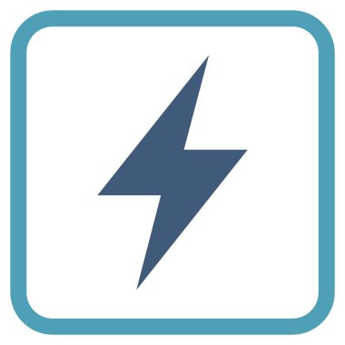 Elektrik Strike vektör simgesi bir çerçeve içinde