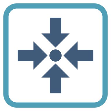 Oklar vektör simgesi bir çerçeve içinde küçültmek