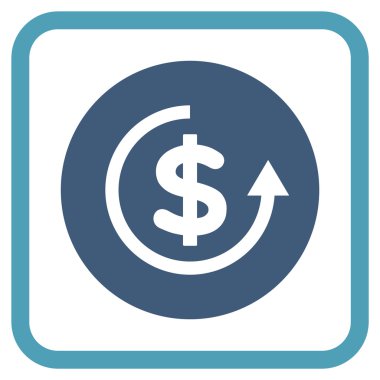 Geri ödeme vektör simgesi bir çerçeve içinde