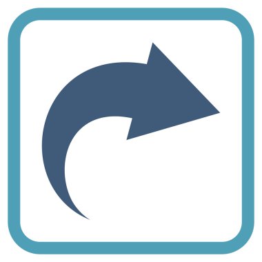 Vektör simgesi bir çerçeve içinde Yinele